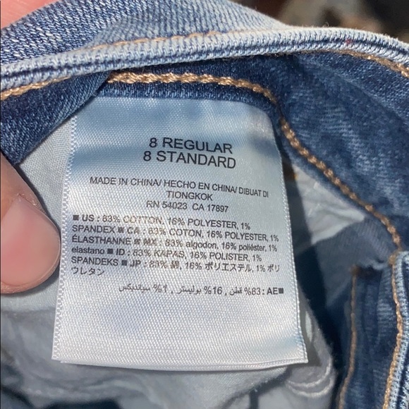 New Old Navy Distressed jeans patch 8 Reg Rockstar - Picture 5 of 5